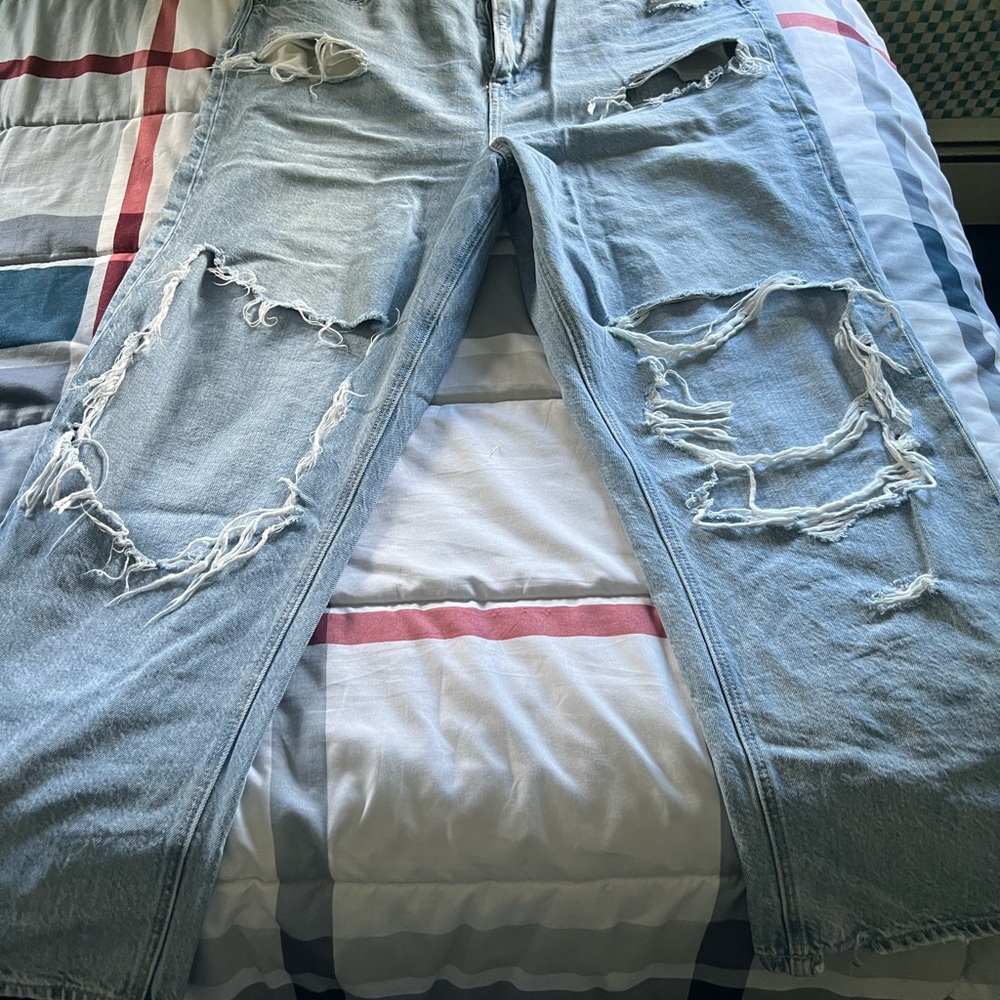 Ladies, American Eagle size 14 short slightly used jeans smoke-free home